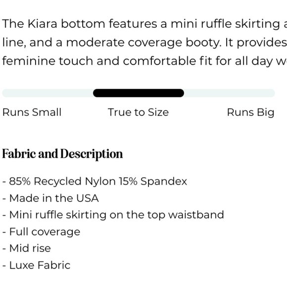 Dippin' Daisy's - Eucalyptus Green - Kiara bikini bottom - NWT X-Small - Picture 9 of 9